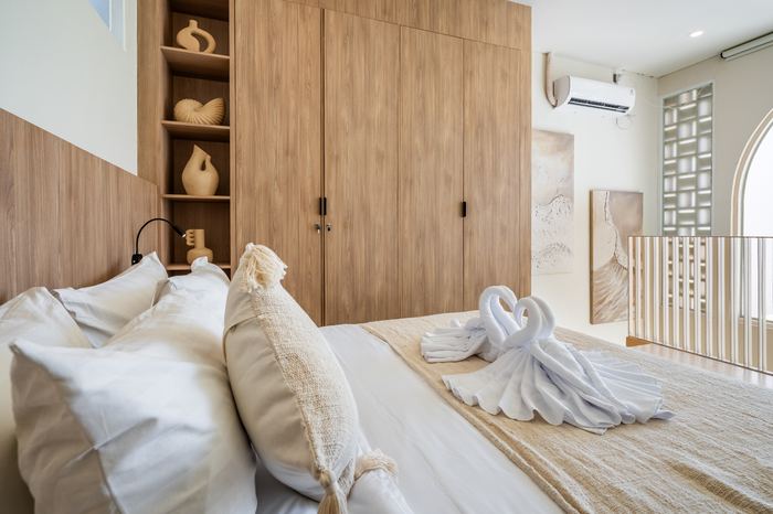 Temple of Tides loft bedroom