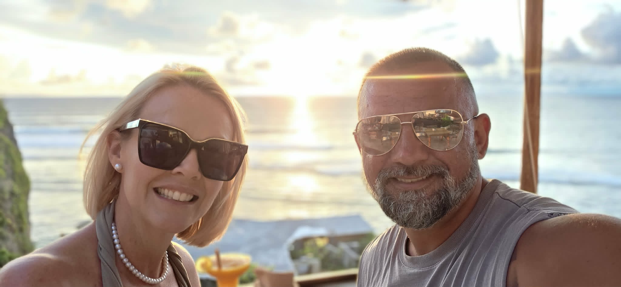 Steve and Tara in Uluwatu